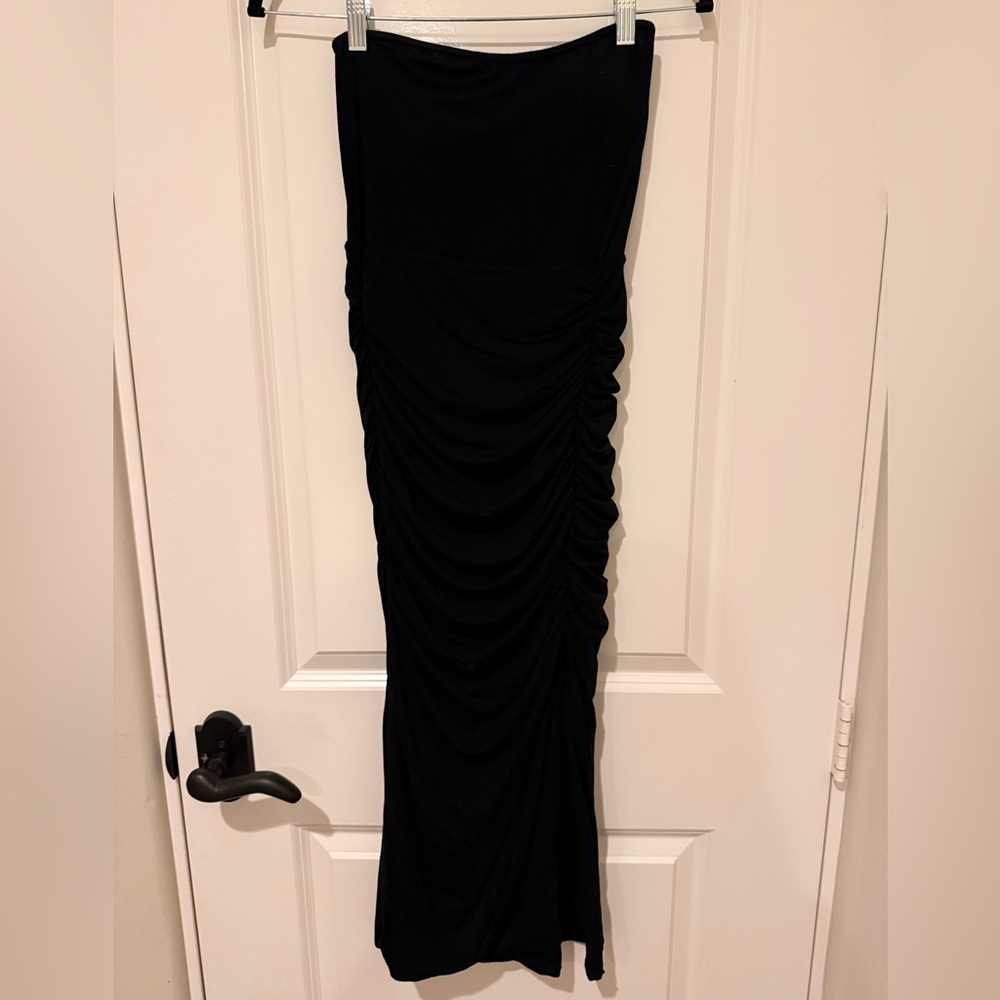 Klassy Network Black Midi Dress - Braless Fashion